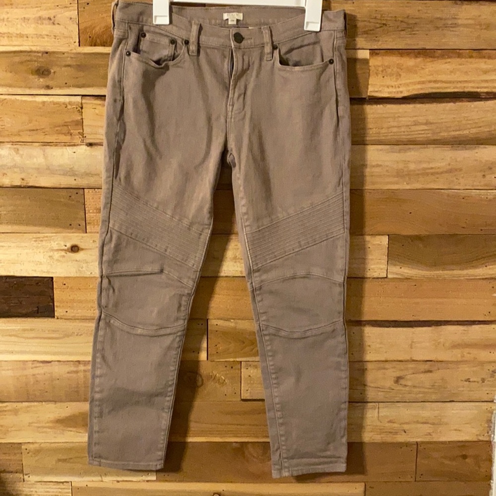 J.Crew stretch moto jeans sz 28